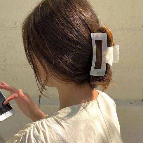 Hollow Square Hair Claw Clip